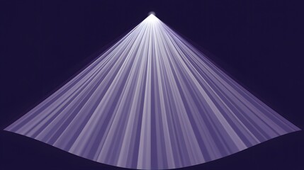 Abstract Purple Light Rays Background Cone Shape