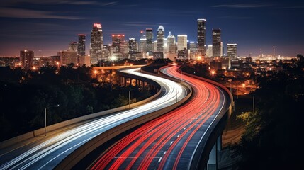 Obraz premium overpass road light