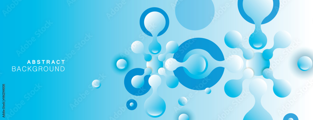 Aufkleber Vector design abstract connect. Science pattern texture. Internet technology banner. Molecular structure research