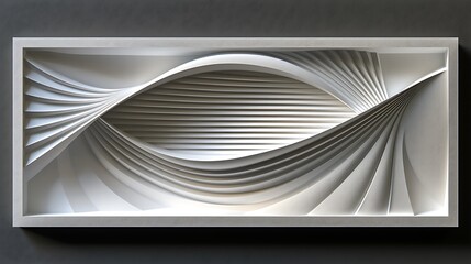 Intricate parametric wall art with undulating curves and geometric precision