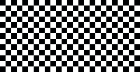 Black and white chess pattern. Grid geometric rectangle shape. Race flag
