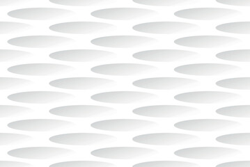 Oval seamless pattern. Abstract geometric background with circles. Abstract white background. Flat style