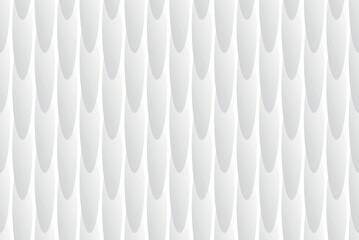 Oval seamless pattern. Abstract geometric background with circles. Abstract white background. Flat style