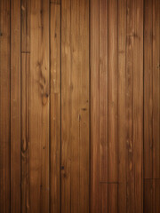 Fototapeta premium Panoramic Seamless Wood Banner with Vertical Brown Acoustic Panels and Natural Grain Texture