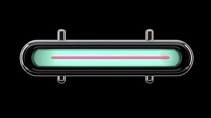 Futuristic Neon Level Indicator with SciFi Gauge.