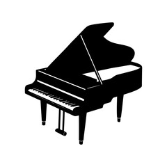 piano vector silhouette