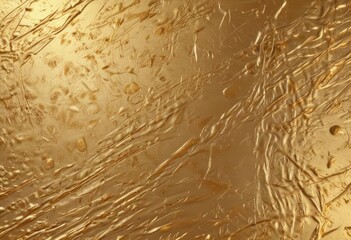 Intricate gold metallic texture, gleaming surface,  craft,  shiny