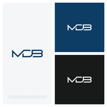 MDB Letter Modern Logo Vector
