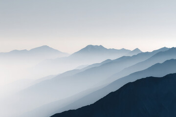 Fototapeta premium serene glacial valley in austria during golden hour showcasing repeating textures and minimalistic elements