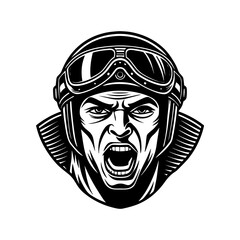 man head Illustration vector icon
