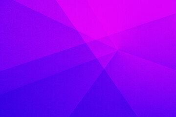 Plakat Blue violet purple fuchsia magenta pink abstract background. Geometric shape pattern. Color gradient. Line triangle corner mosaic. Bright neon vibrant light glow. Grain noise mesh. Design. Template.