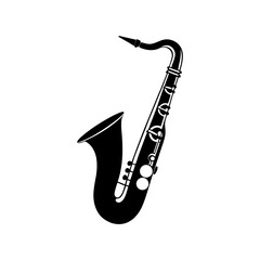 saxophone vector silhouette
