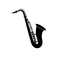 saxophone vector silhouette