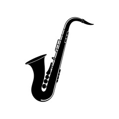 saxophone vector silhouette