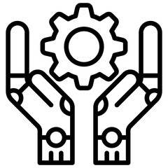 Robot Support Icon