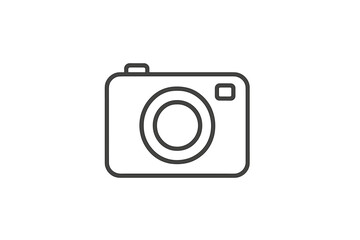 Simple vector illustration icon of a camera designed for use in digital graphics