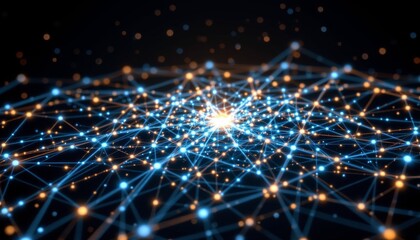 Fototapeta premium a captivating view of a network of neurons within a brain like structure