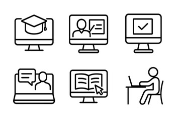 Online education tools and activities for remote learning and virtual classrooms during academic sessions