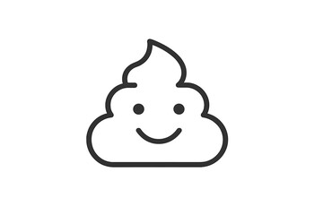 Cute smiling poop vector illustration representing humor in everyday life and playful designs