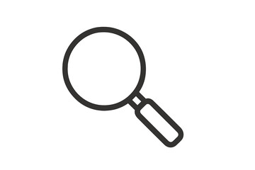 Magnifying glass illustration symbolizing analysis, search, and investigation activities in various contexts