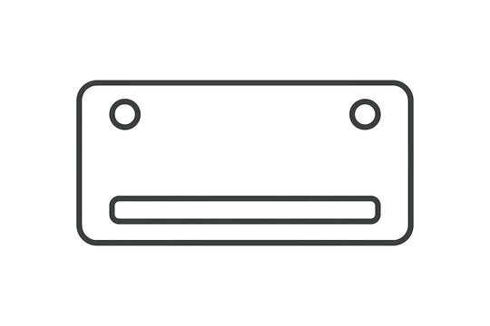 Vector illustration of a blank identification card design suitable for various contexts and uses in graphic projects and web design