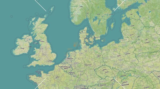Amrum Island in the North Sea. Zoom