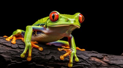 branch tree frog isolated