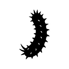 sea cucumber vector silhouette