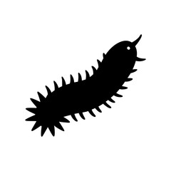 sea cucumber vector silhouette