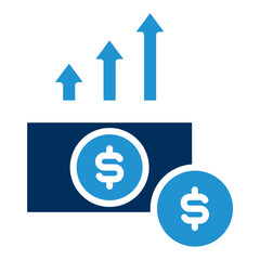 Investment Blue Color Icon