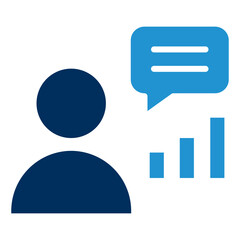 Consulting Blue Color Icon