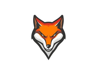 Fototapeta premium Fierce Fox Logo: Modern Animal Mascot Design for Sports Branding & Gaming Creatives