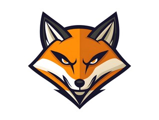 Obraz premium Fox Logo Vector Illustration: Aggressive and Playful Mascot Design for Sports Team Emblem