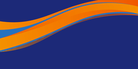 Abstract blue wave background with simple ornament, the concept of gradient background.