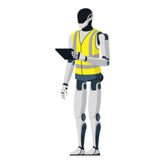 Robotic humanoid using a digital tablet