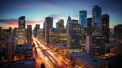 Fototapeta premium dusk starburst light