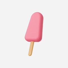 3d Realistic Ice Cream Icon Vector Illustration
