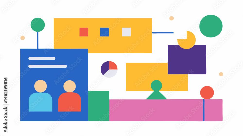 Poster interactive art wall a large wall with different textures and colors where participants can engage a