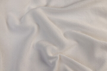 Fototapeta premium cotton material for the production of clothing and other items, cotton yarn material close up