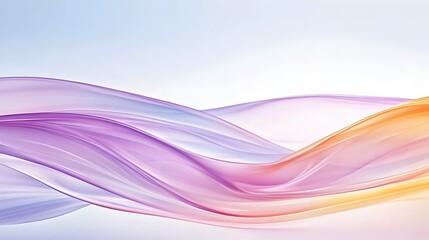 Abstract colorful flowing waves, pastel hues