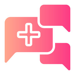 Obraz premium medical assistance gradient icon