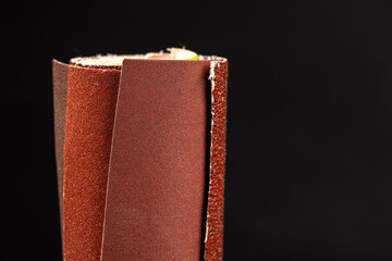 sandpaper of different color and grain size