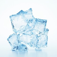 Sparkling ice cubes crystal clear ice texture for refreshing designs.