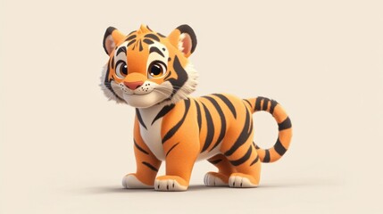 Cute cartoon tiger cub (1)