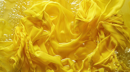 wet yellow fabric texture