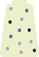 decorated vase flat design illustration