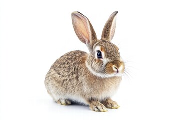 Ultra-realistic rabbit isolated on white
