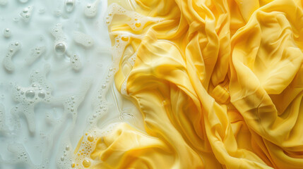 wet yellow fabric texture