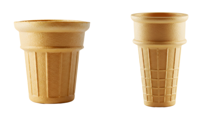 Simple yet elegant cone design with tapered ice cream scoop, perfect for UI icons, posters, or clean mockups. Transparent PNG format.