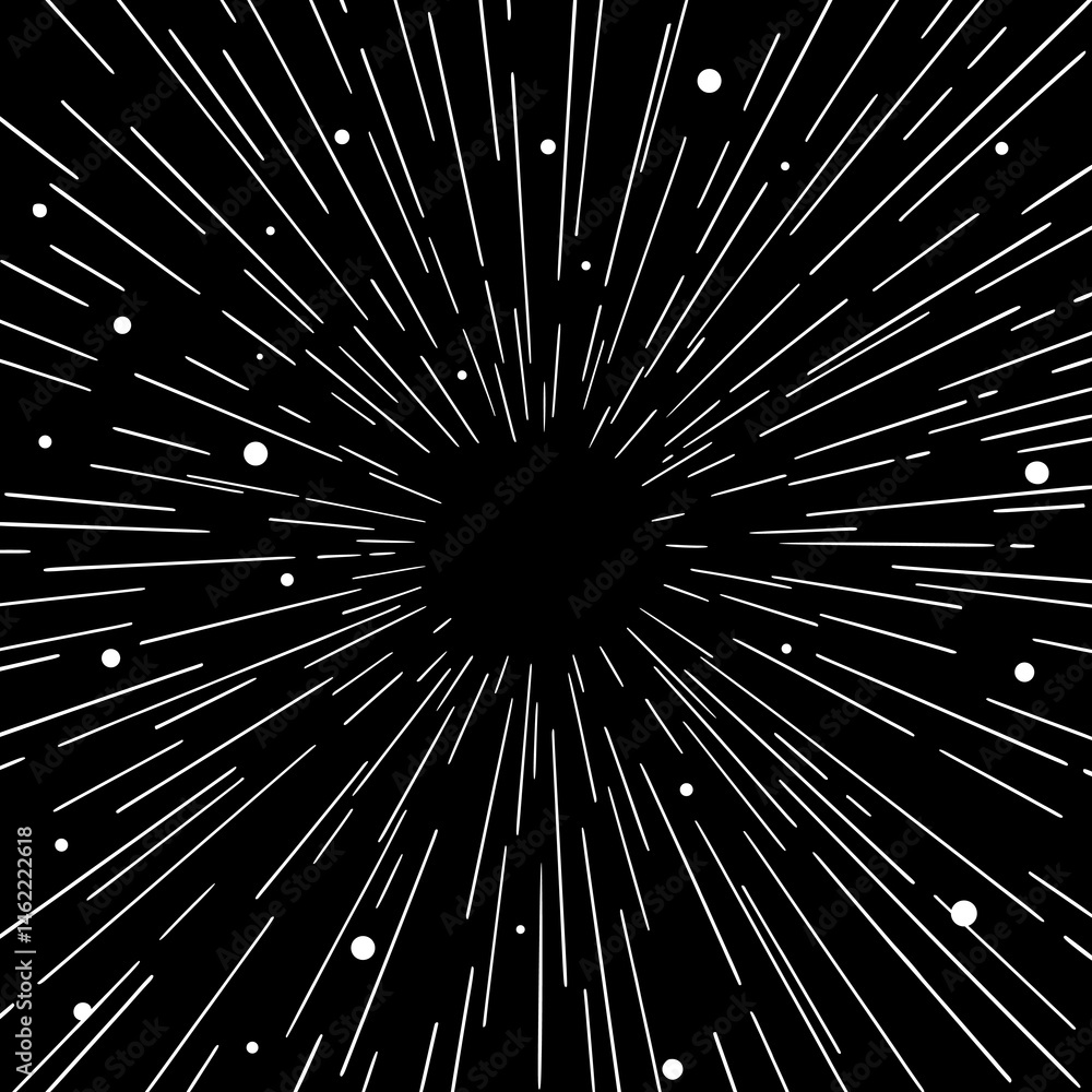 Wall mural creative design of universe speed background